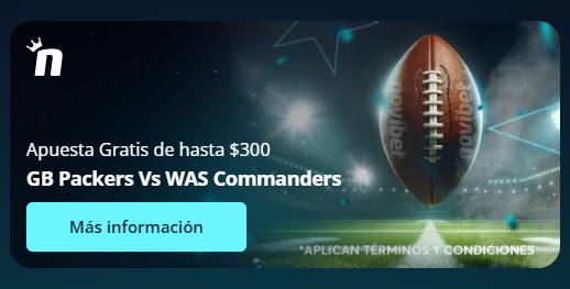 novibet apuesta gratis packers commanders