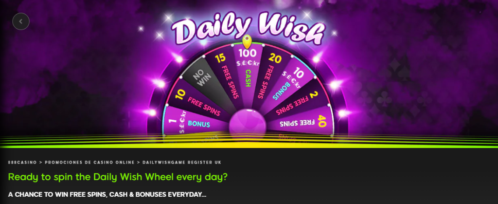 england daily wish 888casino