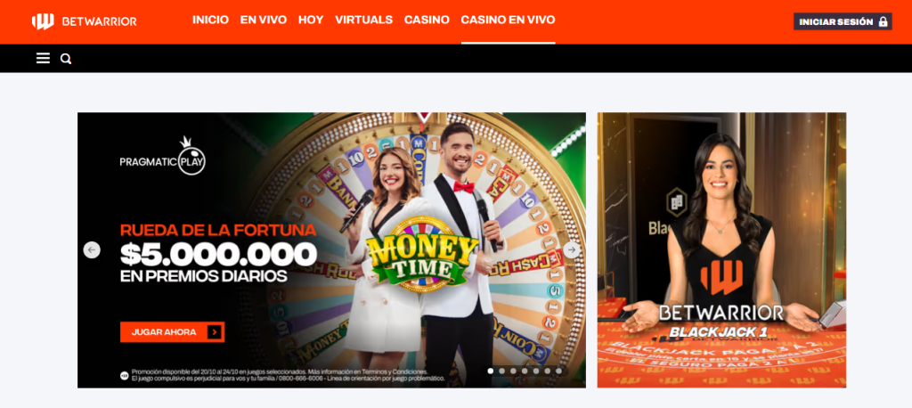 Betwarrior Bono para Casino