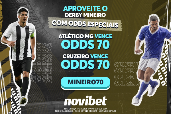 Novibet Odds 70 atlético mg cruzeiro