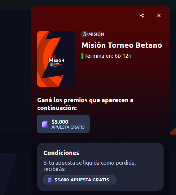 betano misión torneo argentino