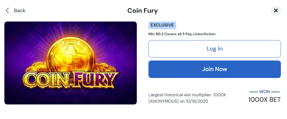 betrivers coin fury