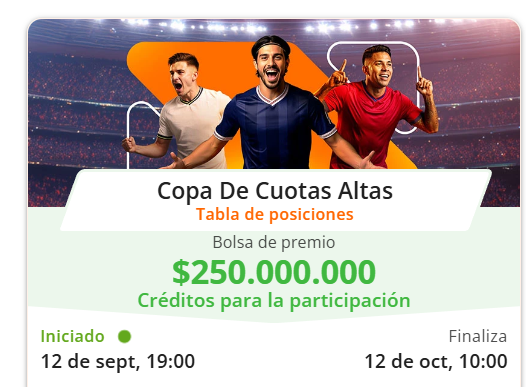 betsson copa cuotas altas