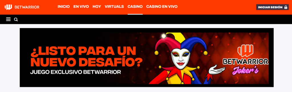 betwarrior bono casino