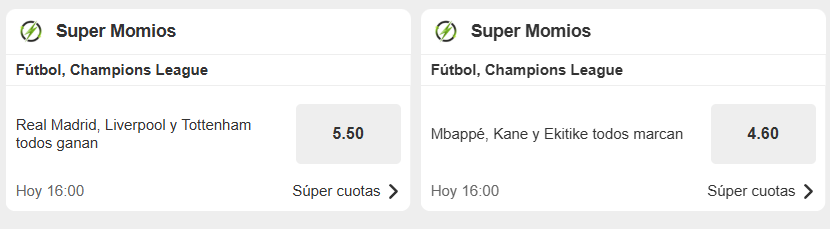betway super momios champions todos ganan