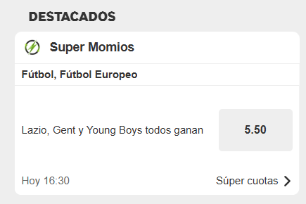 betway super momios fútbol europeo