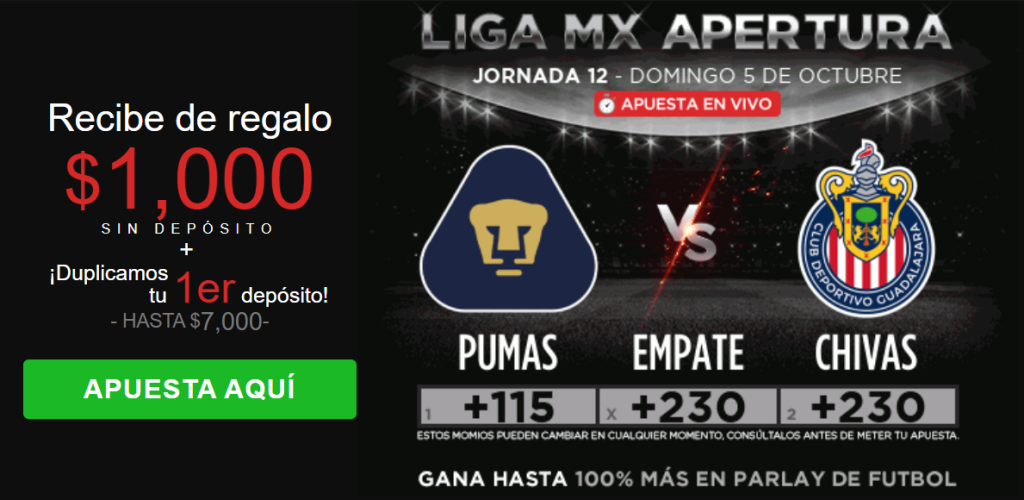 caliente pumas vs chivas