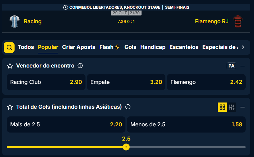 estrelabet racing x flamengo