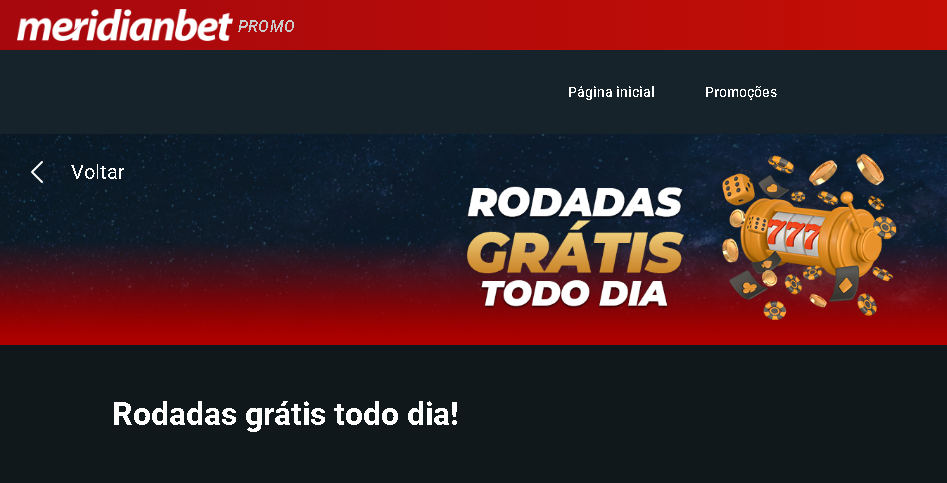 meridianbet rodadas grátis
