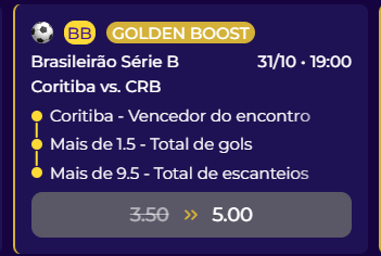 multibet golden boost coritiba crb
