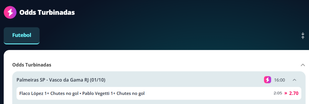 novibet odds turbinadas palmeiras vasco