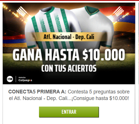 sportium conecta 5 atlético cali