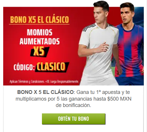 sportiumbet bono x5 clásico
