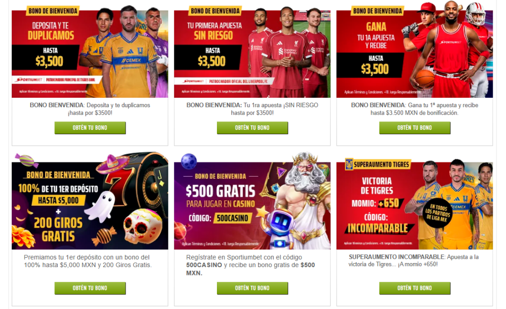 sportiumbet bonos bienvenida