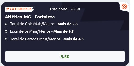 betano odds turbinadas atlético fortaleza