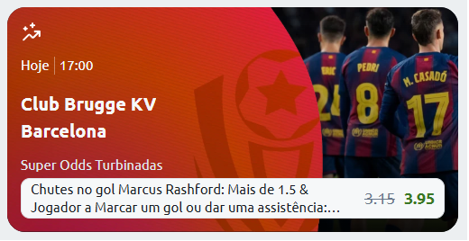 betano odds turbinadas brugge barcelona