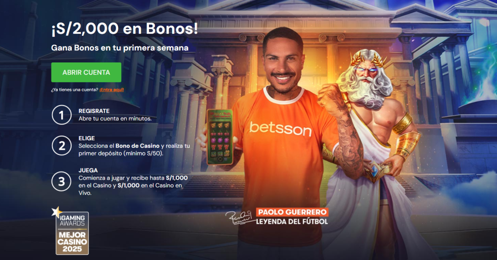 betsson bono deportes perú