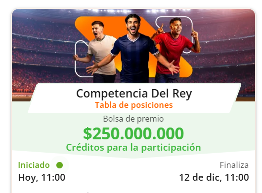 betsson competencia del rey