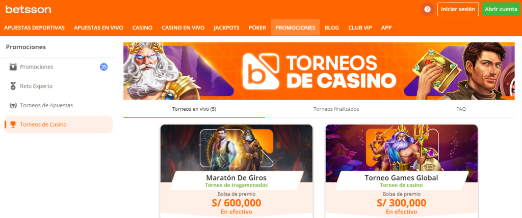 torneo maraton de giros betsson peru