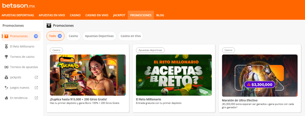betsson promociones méxico