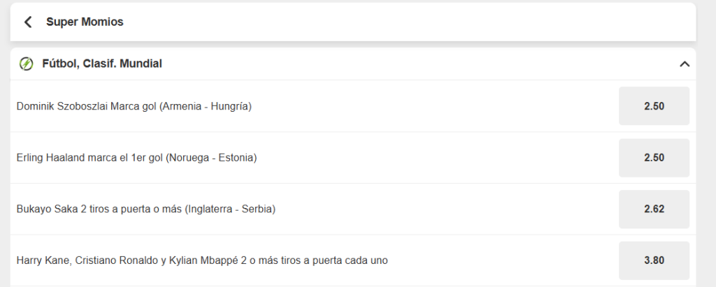 betway super momios eliminatorias mundial