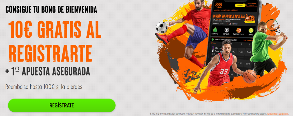 bono 888sport bienvenida