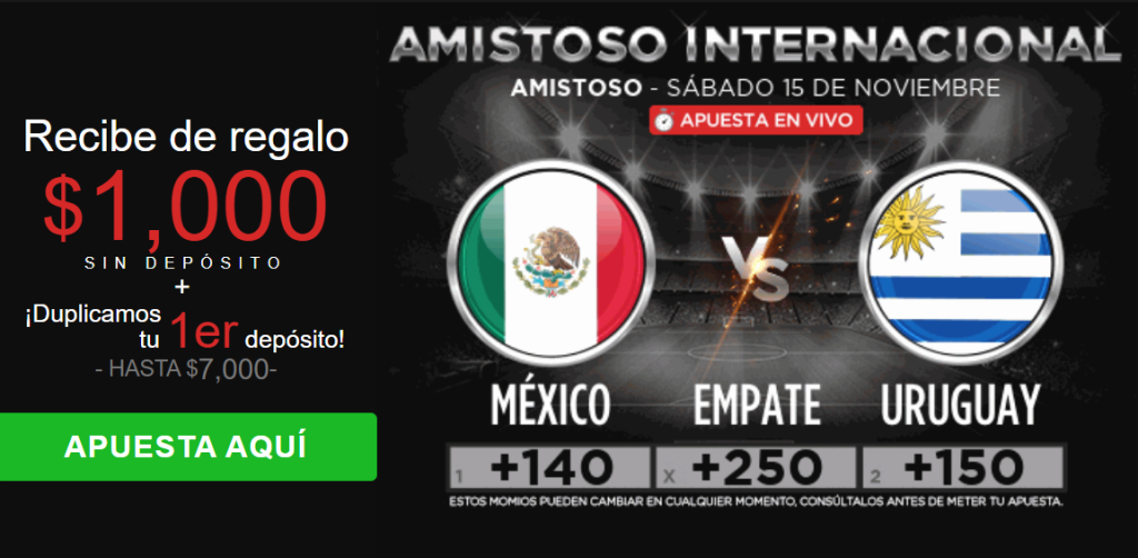 caliente méxico vs uruguay