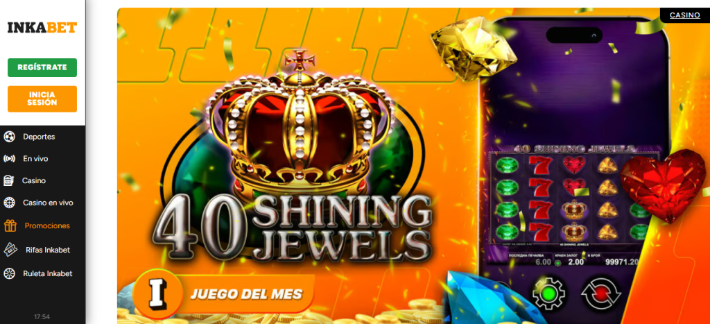 shining jewells inkabet slot del mes