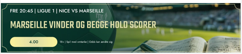 mrgreen odds nice vs marseille