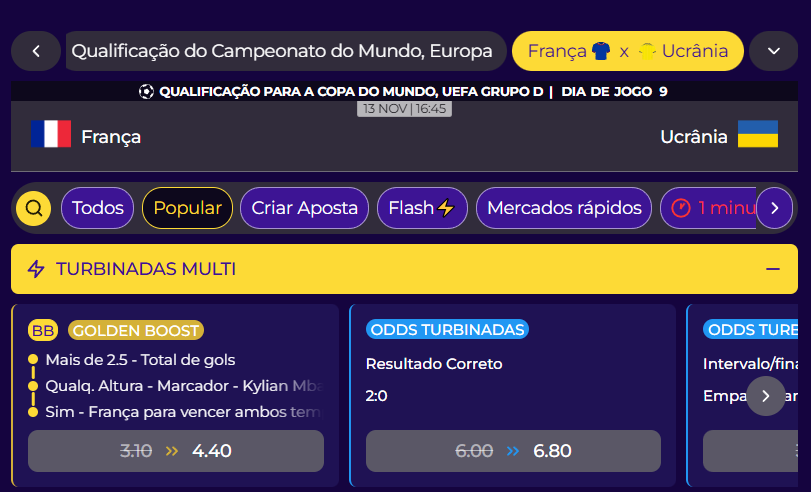 multibet frança x ucrânia