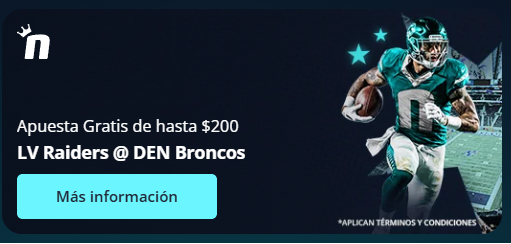 novibet apuesta gratis raiders broncos