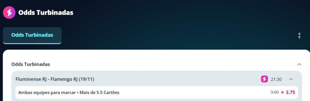 novibet odds turbinadas fluminense flamengo