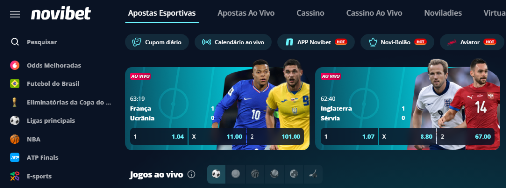 novibet retirar dinheiro