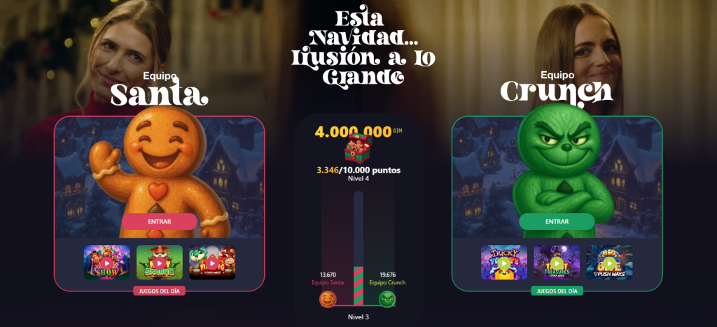 santa vs crunch gran madrid online