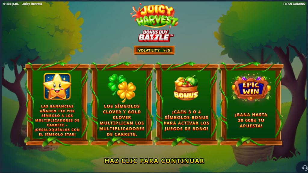 stake juicy harvest
