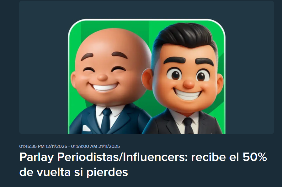 stake parlay periodistas influencers