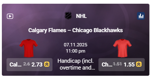 tonybet calgary vs chicago
