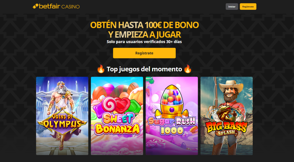 casino betfair bono