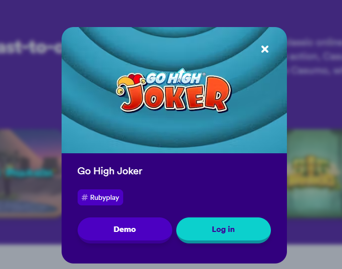 casumo go high joker