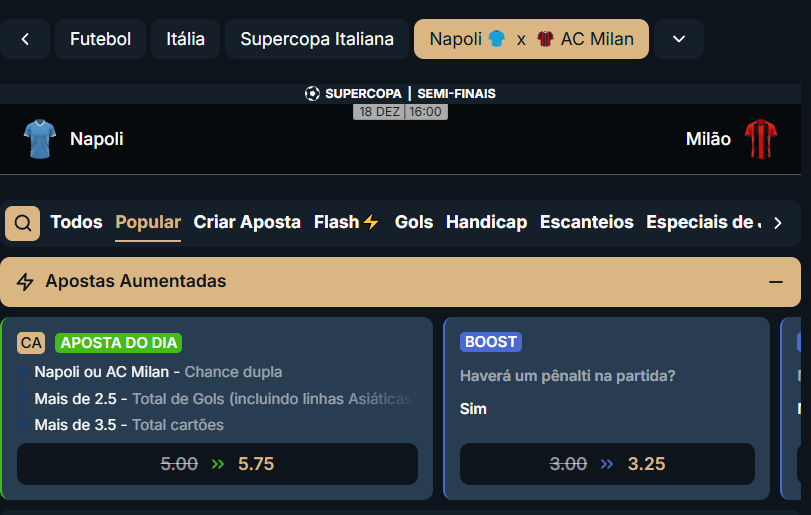 estrelabet napoli x milan