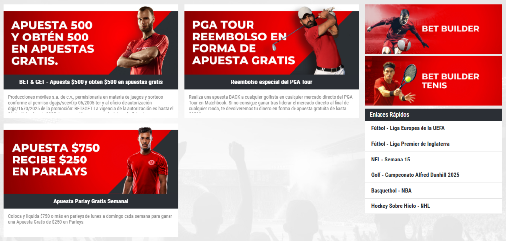 matchbook bonos promociones