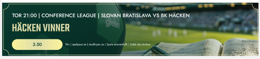mrgreen bratislava vs häcken