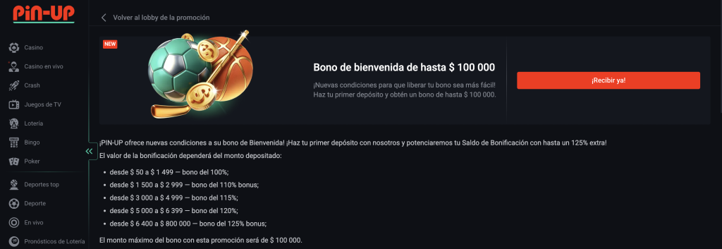 pin-up bono apuestas deportivas en méxico