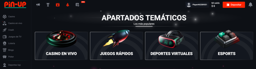 pin-up casino en directo