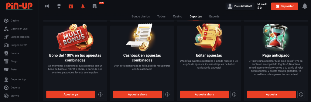 pin-up ofertas deportes en chile