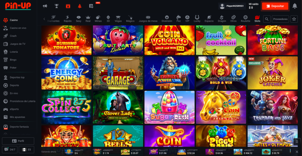 pin-up slots méxico