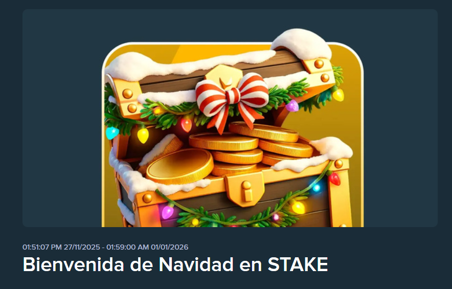 stake bienvenida de navidad
