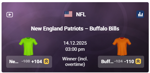 tonybet patriots vs bills