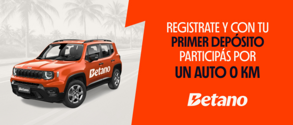 Promoción Betano Verano en Argentina: Sorteo de un Jeep Renegade 0km para nuevos usuarios
