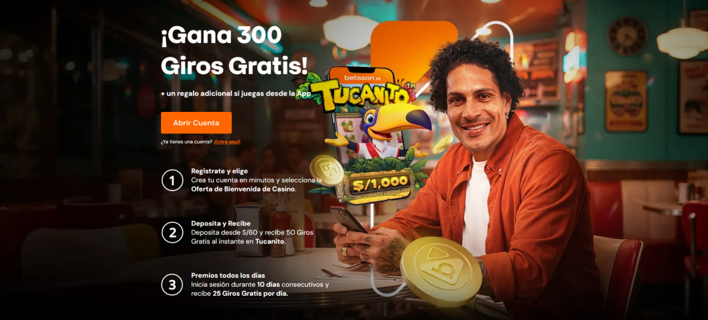 betsson perú bono